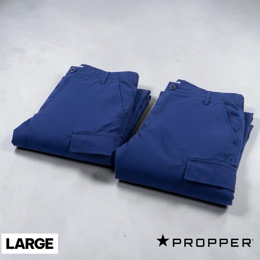 Propper Tactical Pants Mens LARGE 36x32 Blue Cargo Utility Straight Leg